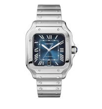 将图片加载到图库查看器,Cartier Santos De Cartier Blue WSSA0030