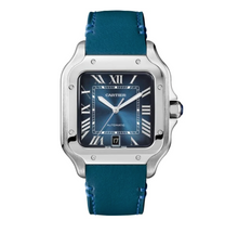 将图片加载到图库查看器,Cartier Santos De Cartier Blue WSSA0030