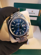 Load image into Gallery viewer, Rolex Datejust 41mm Blue on Jubilee