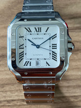 将图片加载到图库查看器,Cartier Santos White WSSA0018