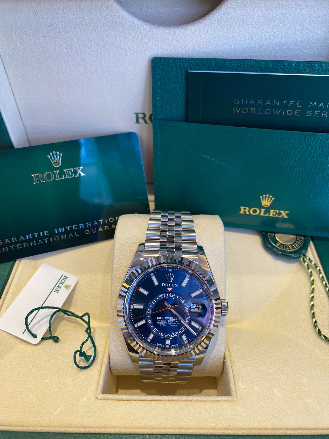 Rolex Sky-Dweller Blue Dial Jubilee Bracelet
