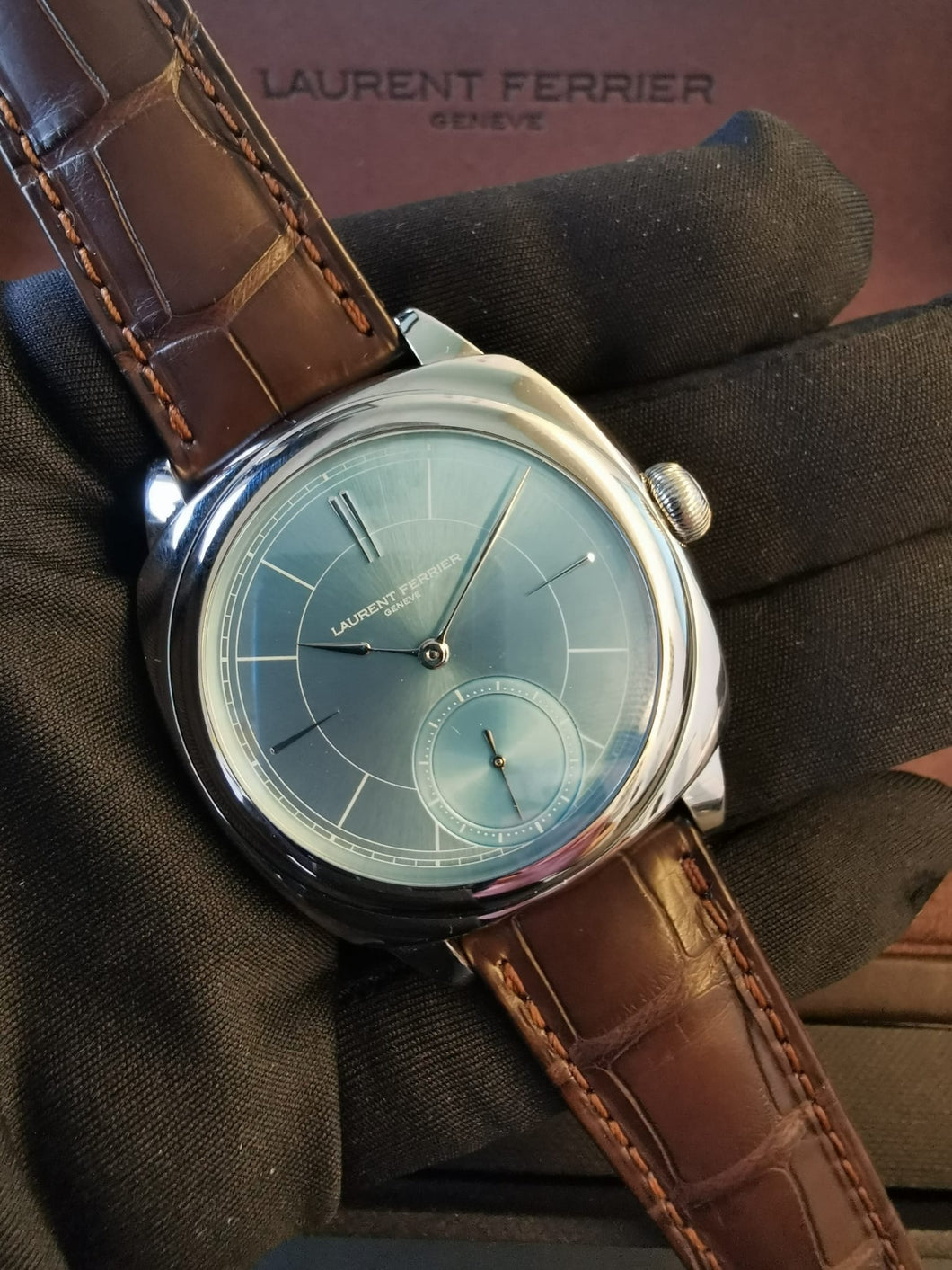 Laurent Ferrier Square Micro-rotor Ice Blue Dial (Rare)