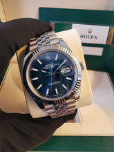 Load image into Gallery viewer, Rolex Datejust 41mm Blue on Jubilee
