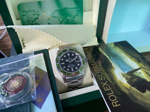 Rolex 16610LV Submariner "Kermit" Lime Z Series