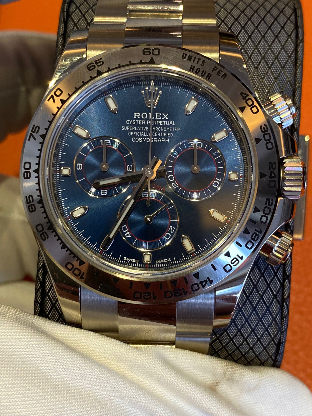 Rolex Daytona White Gold Blue 116509